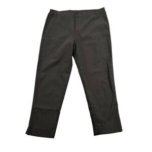 Clara Sun Woo Pants Women Medium Black Crop Stretch High Rise Minimalist Comfort